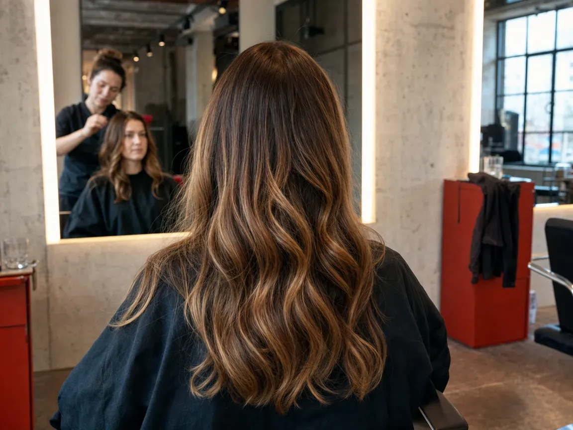 Balayage in Honigblond