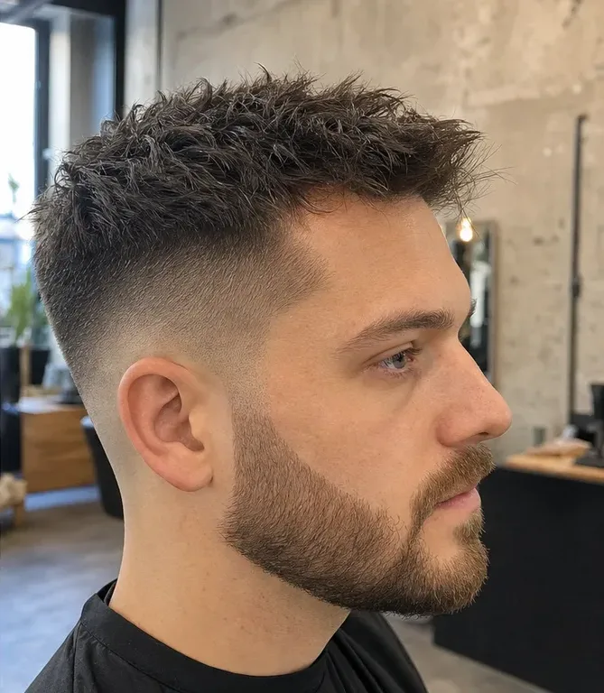 Nachher: Mid Fade und Bart in Form